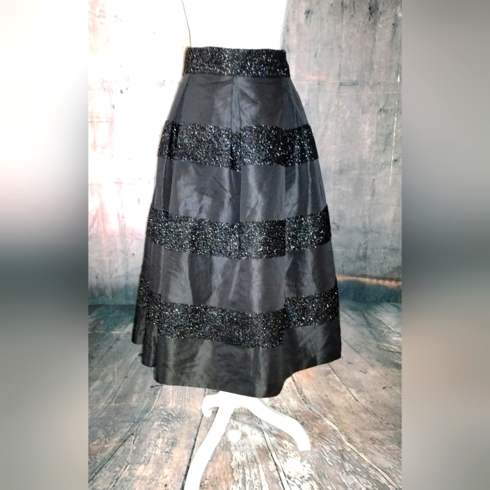 Black On Black Evening Skirt